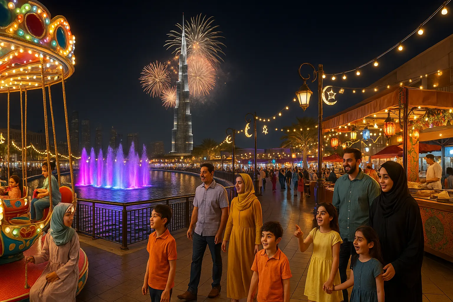 Celebrate with Eid Fireworks and Light Shows |
