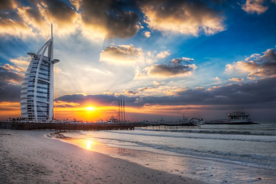 Jumeirah Beach and Burj Al Arab